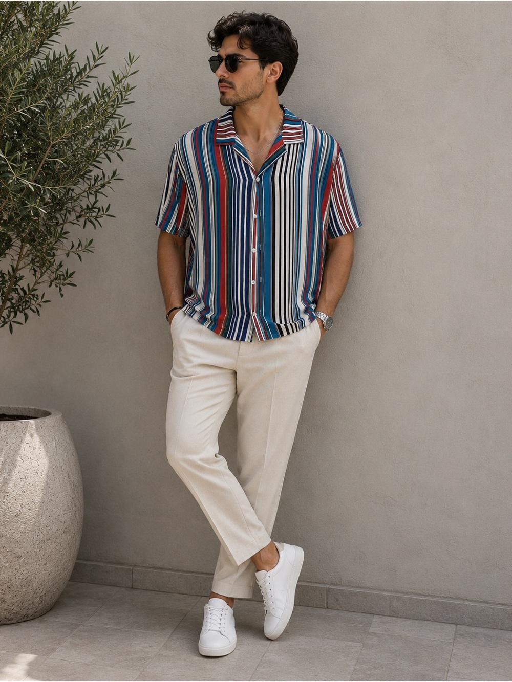 Forever21 Multicolor Striped Shirt